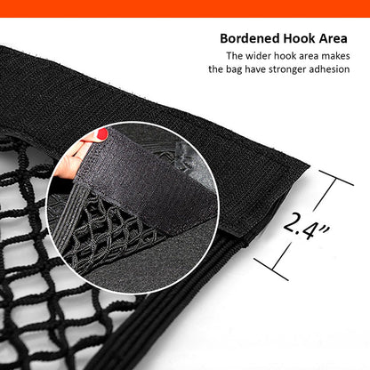 Luckybay 2 Pack Universal Car Mesh Cargo Net – Trunk Storage Organizer Pouch with Wall Sticker Mount for Cars & Trucks by Luckybay | Vehicles & Parts > Vehicle Parts & Accessories > Vehicle Interior Accessories > Vehicle Organizers | Amurx