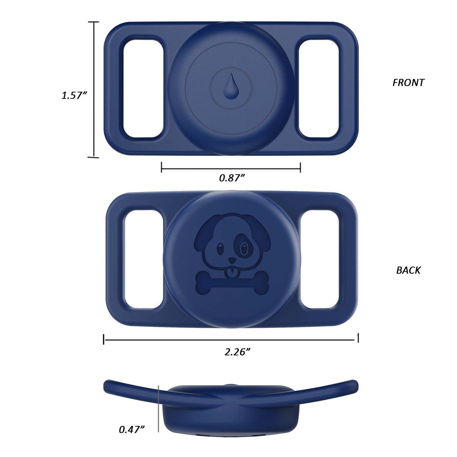 Luckybay 2 - Pack Waterproof Dog Collar Holder for AirTag – Silicone Loop Case for Apple AirTags – Hidden Anti - Loss Tracker Holder for Pet Collars, Bags & Luggage by Luckybay | Electronics > Electronics Accessories > GPS Accessories | Amurx