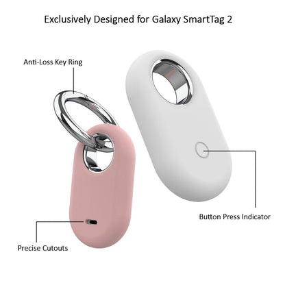 Luckybay 4 Pack Silicone Case for Samsung Galaxy SmartTag2 – Protective Keychain Holder for Pet Collars, Luggage, Keys & Backpacks – Shockproof & Waterproof by Luckybay | Electronics > Electronics Accessories > GPS Accessories | Amurx