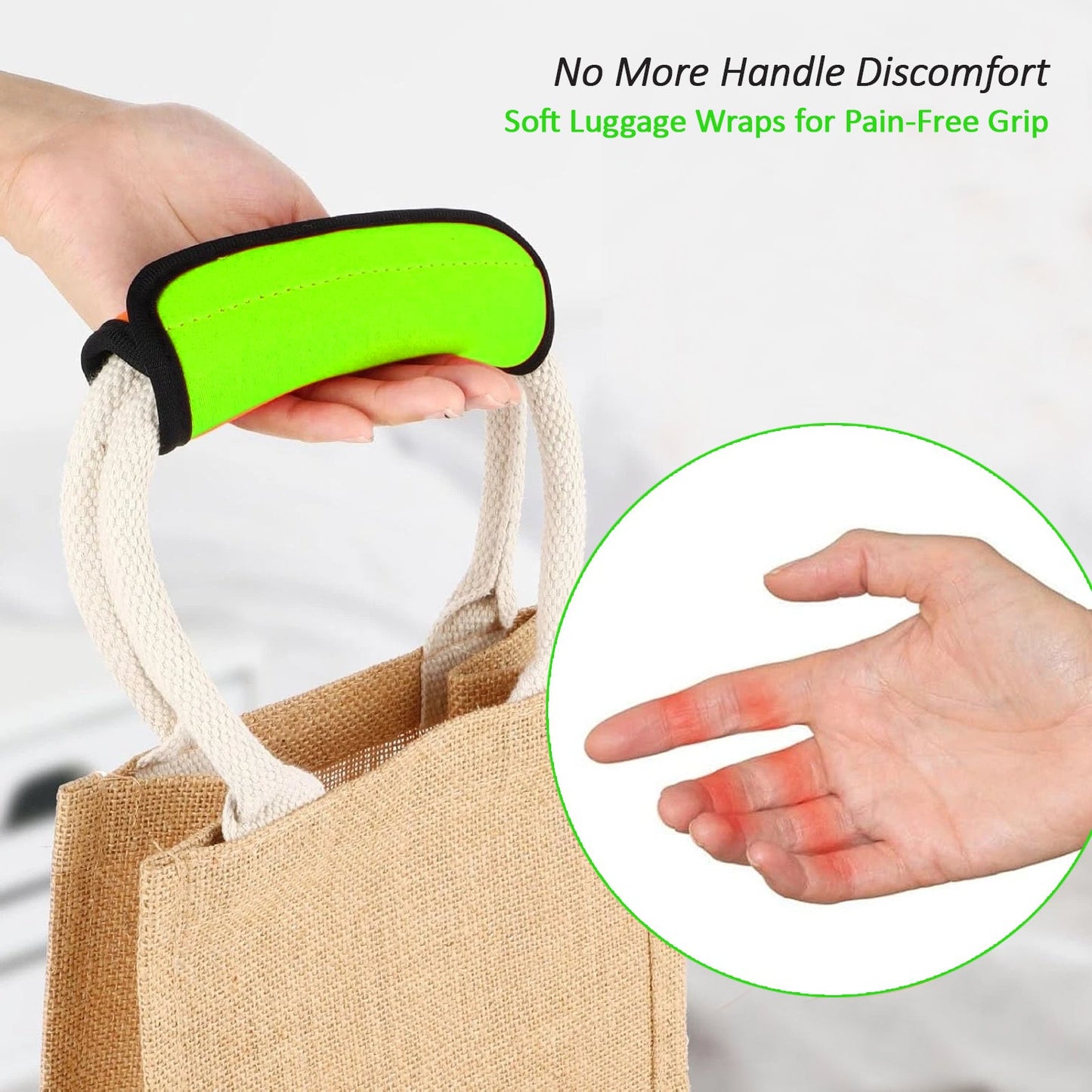 Luckybay 5 Pack Neoprene Luggage Handle Wraps – Soft Grip Covers for Suitcases, Carry - Ons & Backpacks – Travel Accessory & Colorful Baggage ID by Luckybay | Luggage & Bags > Luggage Accessories > Luggage Straps & Handle Wraps | Amurx