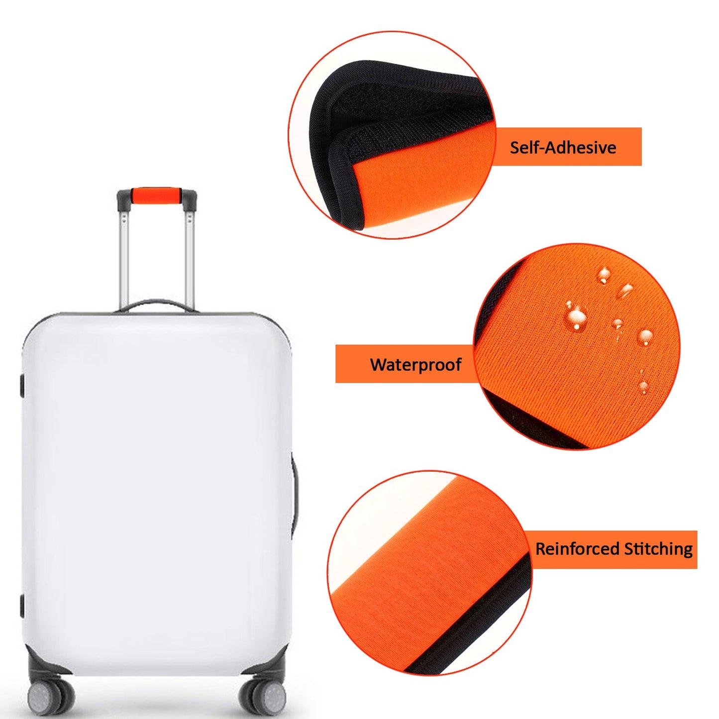 Luckybay 5 Pack Neoprene Luggage Handle Wraps – Soft Grip Covers for Suitcases, Carry - Ons & Backpacks – Travel Accessory & Colorful Baggage ID by Luckybay | Luggage & Bags > Luggage Accessories > Luggage Straps & Handle Wraps | Amurx