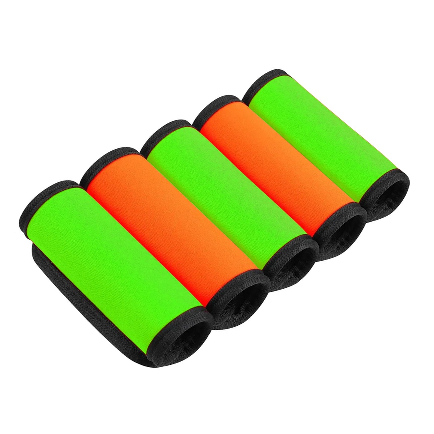 Luckybay 5 Pack Neoprene Luggage Handle Wraps – Soft Grip Covers for Suitcases, Carry - Ons & Backpacks – Travel Accessory & Colorful Baggage ID by Luckybay | Luggage & Bags > Luggage Accessories > Luggage Straps & Handle Wraps | Amurx
