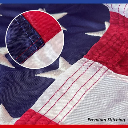 Luckybay American Flag – Premium Outdoor USA Flag with Embroidered Stars, Heavy - Duty Fabric, Durable US Flag for Outside Display by Luckybay | Home & Garden > Decor > Flags & Banners > Flags | Amurx