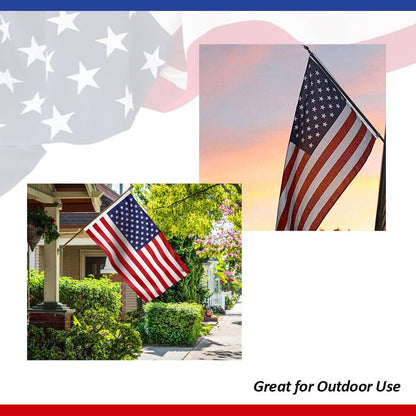 Luckybay American Flag – Premium Outdoor USA Flag with Embroidered Stars, Heavy - Duty Fabric, Durable US Flag for Outside Display by Luckybay | Home & Garden > Decor > Flags & Banners > Flags | Amurx