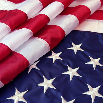 Luckybay American Flag – Premium Outdoor USA Flag with Embroidered Stars, Heavy - Duty Fabric, Durable US Flag for Outside Display by Luckybay | Home & Garden > Decor > Flags & Banners > Flags | Amurx