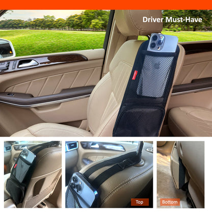 Luckybay Car Seat Side Organizer – Auto Seat Hanging Storage Bag with Mesh Pocket for Phones, Drinks & Essentials – Universal Fit for Cars, SUVs & Trucks by Luckybay | Automotive › Interior Accessories › Consoles & Organizers › Seat Back Organizers | Amurx