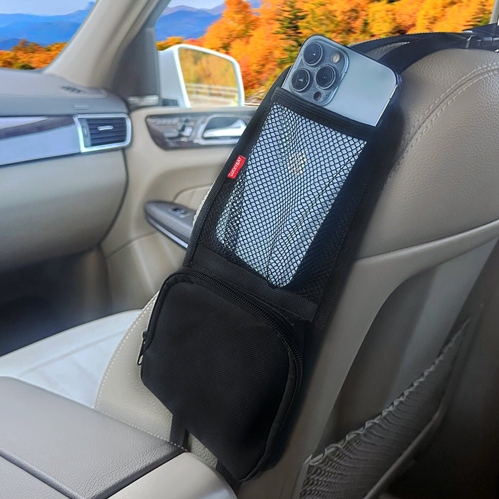 Luckybay Car Seat Side Organizer – Auto Seat Hanging Storage Bag with Mesh Pocket for Phones, Drinks & Essentials – Universal Fit for Cars, SUVs & Trucks by Luckybay | Automotive › Interior Accessories › Consoles & Organizers › Seat Back Organizers | Amurx