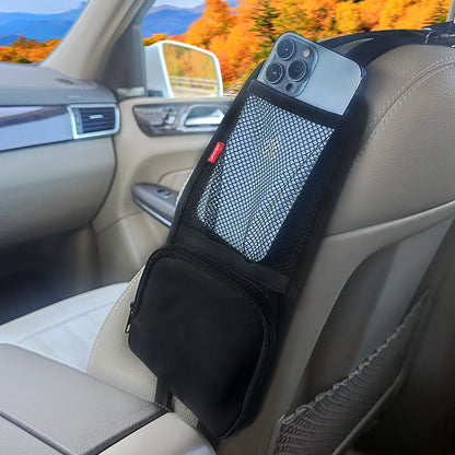 Luckybay Car Seat Side Organizer – Auto Seat Hanging Storage Bag with Mesh Pocket for Phones, Drinks & Essentials – Universal Fit for Cars, SUVs & Trucks by Luckybay | Automotive › Interior Accessories › Consoles & Organizers › Seat Back Organizers | Amurx