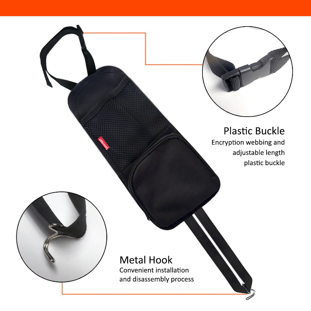 Luckybay Car Seat Side Organizer – Auto Seat Hanging Storage Bag with Mesh Pocket for Phones, Drinks & Essentials – Universal Fit for Cars, SUVs & Trucks by Luckybay | Automotive › Interior Accessories › Consoles & Organizers › Seat Back Organizers | Amurx