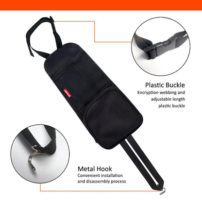 Luckybay Car Seat Side Organizer – Auto Seat Hanging Storage Bag with Mesh Pocket for Phones, Drinks & Essentials – Universal Fit for Cars, SUVs & Trucks by Luckybay | Automotive › Interior Accessories › Consoles & Organizers › Seat Back Organizers | Amurx