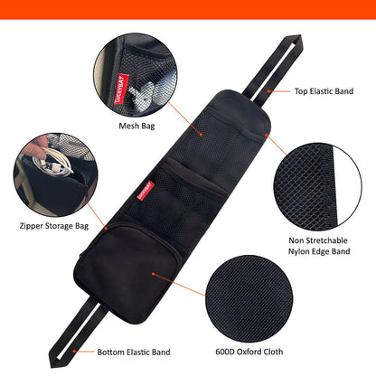 Luckybay Car Seat Side Organizer – Hanging Storage Bag with Mesh & Zipper Pockets for Phones, Drinks & Essentials – Universal Fit for Cars, SUVs & Trucks by Luckybay | Automotive › Interior Accessories › Consoles & Organizers › Seat Back Organizers | Amurx