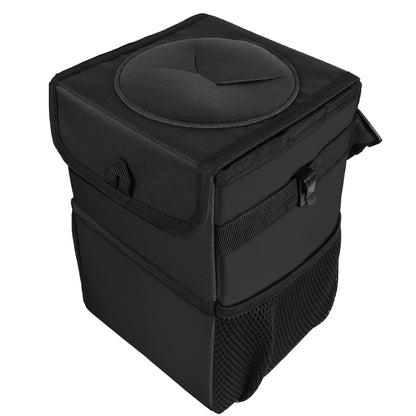 Luckybay Car Trash Can – Portable Hanging Car Garbage Bin with Lid, Storage Pockets & Collapsible Design for Cars, SUVs & Trucks by Luckybay | Vehicles & Parts > Vehicle Parts & Accessories > Vehicle Maintenance, Care & Decor > Vehicle Decor > Vehicle Organizers | Amurx