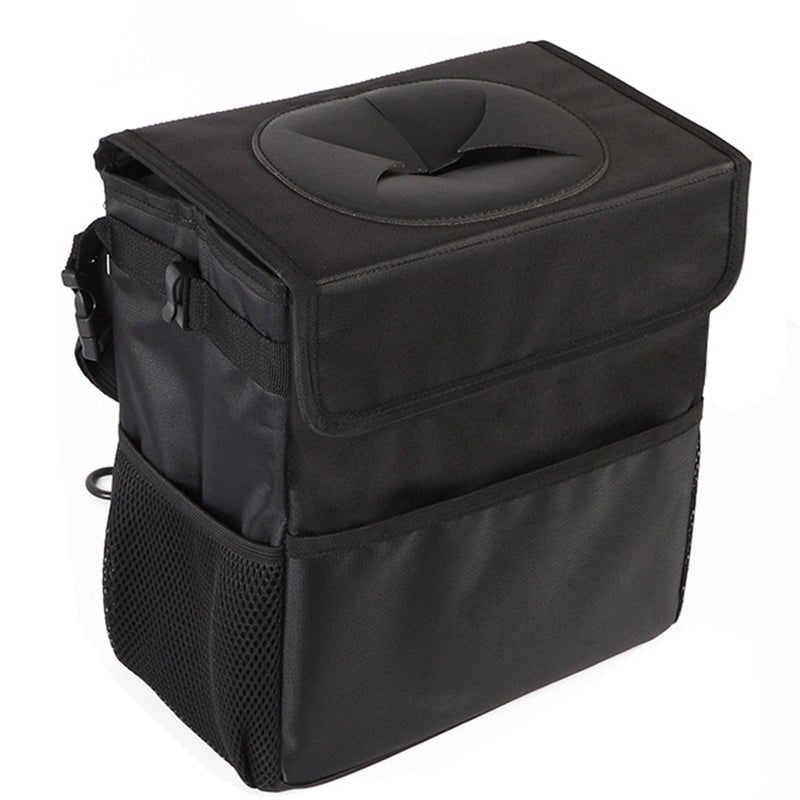 Luckybay Car Trash Can – Portable Hanging Car Garbage Bin with Lid, Storage Pockets & Collapsible Design for Cars, SUVs & Trucks by Luckybay | Vehicles & Parts > Vehicle Parts & Accessories > Vehicle Maintenance, Care & Decor > Vehicle Decor > Vehicle Organizers | Amurx