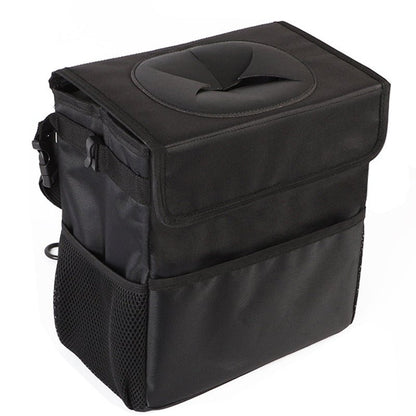 Luckybay Car Trash Can – Portable Hanging Car Garbage Bin with Lid, Storage Pockets & Collapsible Design for Cars, SUVs & Trucks by Luckybay | Vehicles & Parts > Vehicle Parts & Accessories > Vehicle Maintenance, Care & Decor > Vehicle Decor > Vehicle Organizers | Amurx