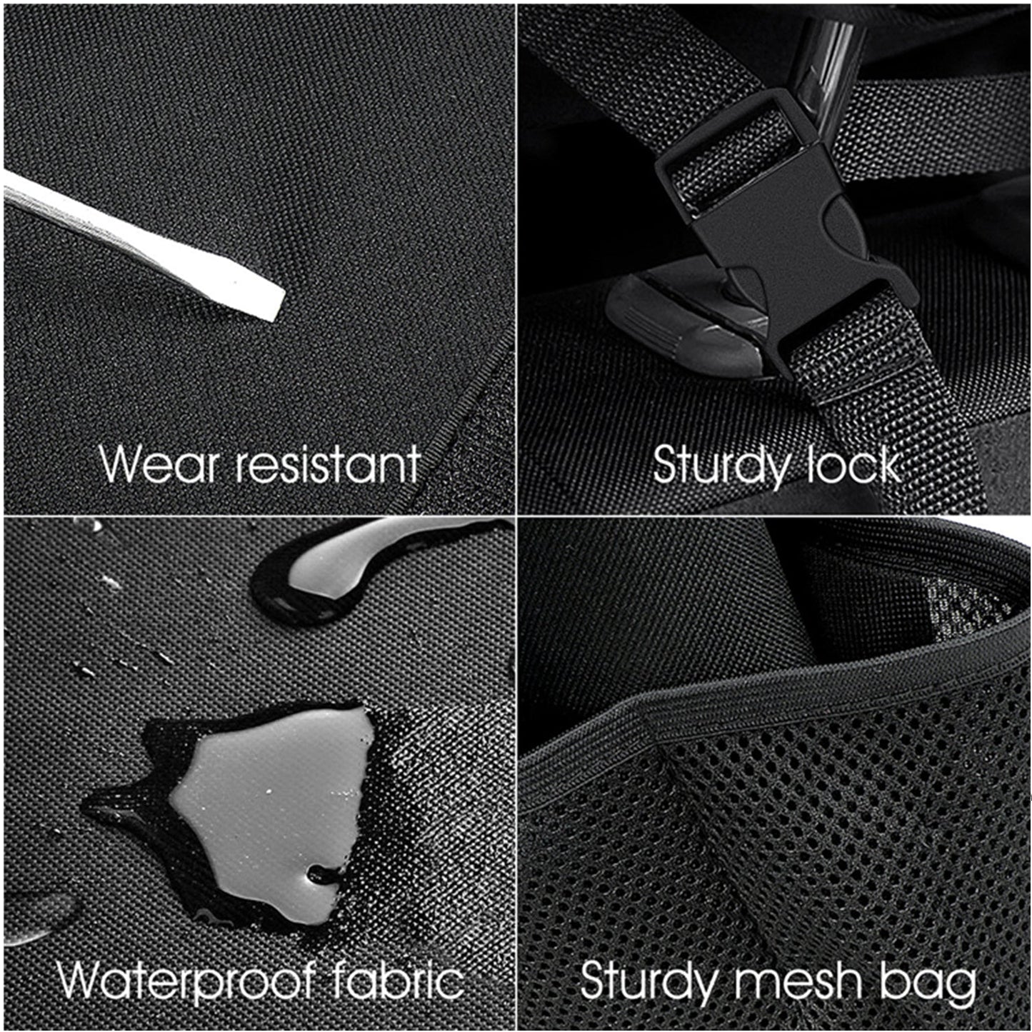 Luckybay Car Trunk Organizer – Extra - Large Hanging Storage Bag with 8 Pockets & Lids, Space - Saving Cargo Organizer for Cars, SUVs & Trucks by Luckybay | Vehicles & Parts > Vehicle Parts & Accessories > Vehicle Interior Accessories > Vehicle Organizers | Amurx