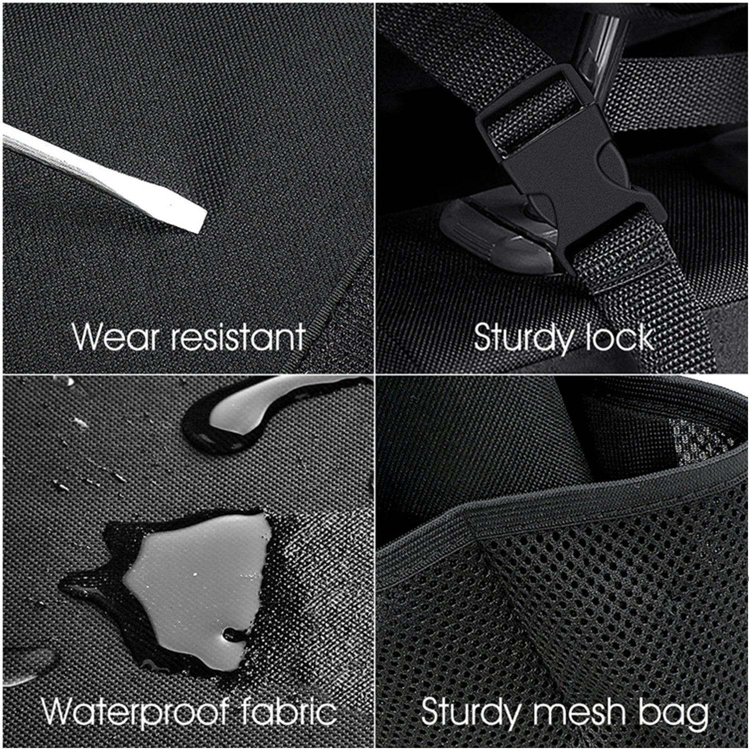 Luckybay Car Trunk Organizer – Extra - Large Hanging Storage Bag with 8 Pockets & Lids, Space - Saving Cargo Organizer for Cars, SUVs & Trucks by Luckybay | Vehicles & Parts > Vehicle Parts & Accessories > Vehicle Interior Accessories > Vehicle Organizers | Amurx