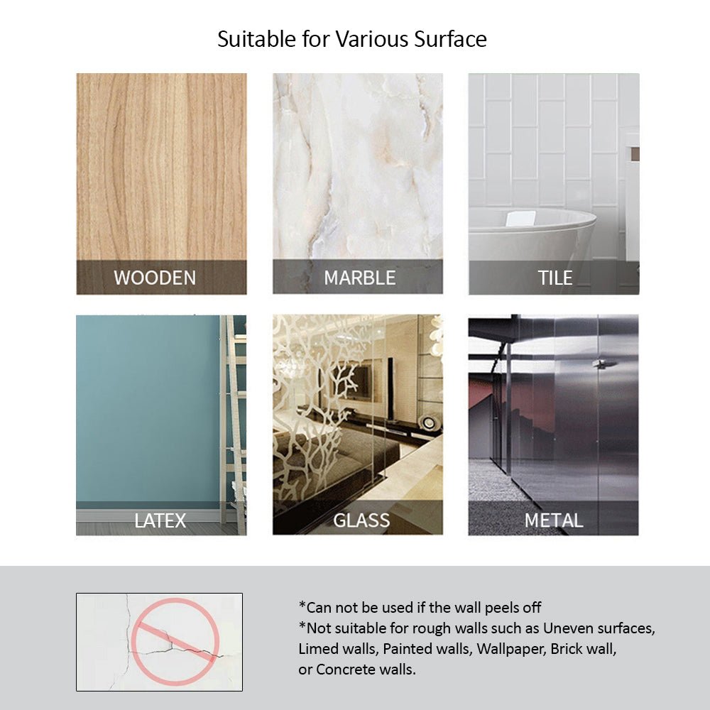 Luckybay D1 Wall Mount Phone Holder – Adhesive Phone Stand with Cable Slot for Shower, Charging, RV – Compatible with iPhone, Smartphones & TV Remotes by Luckybay | Wall Mount Phone Holders & Stands | Amurx