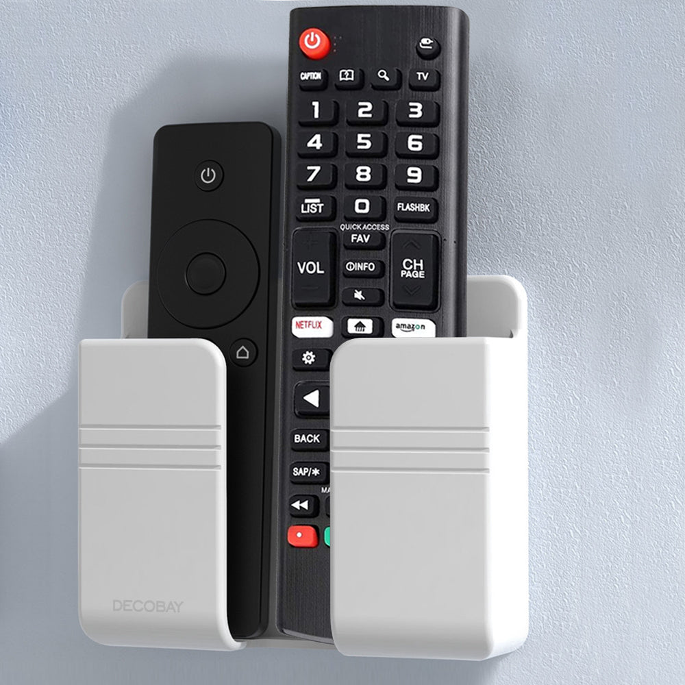 Luckybay D1 Wall Mount Phone Holder – Adhesive Phone Stand with Cable Slot for Shower, Charging, RV – Compatible with iPhone, Smartphones & TV Remotes by Luckybay | Wall Mount Phone Holders & Stands | Amurx