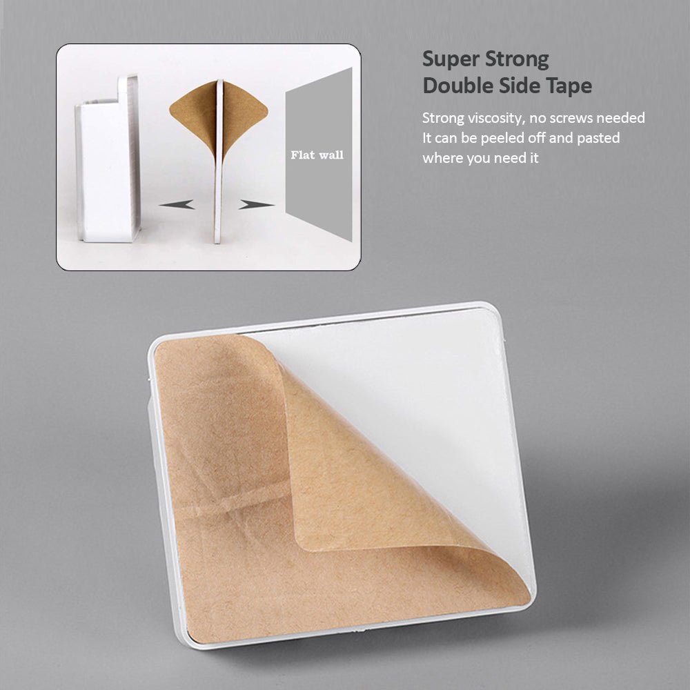 Luckybay D1 Wall Mount Phone Holder – Adhesive Phone Stand with Cable Slot for Shower, Charging, RV – Compatible with iPhone, Smartphones & TV Remotes by Luckybay | Wall Mount Phone Holders & Stands | Amurx