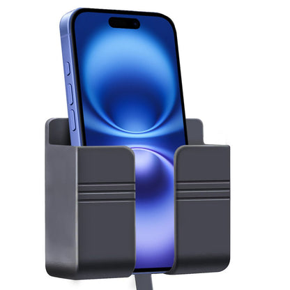 Luckybay D1 Wall Mount Phone Holder – Adhesive Phone Stand with Cable Slot for Shower, Charging, RV – Compatible with iPhone, Smartphones & TV Remotes by Luckybay | Wall Mount Phone Holders & Stands | Amurx