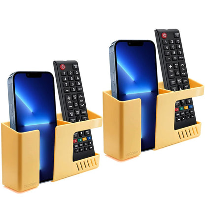 Luckybay D3 Wall Mount Phone Holder – Punch - Free Adhesive Storage Box for Phone Charging, TV Remote & Accessories – Bedside or Multipurpose Organizer by Luckybay | Wall Mount Phone Holders & Stands | Amurx