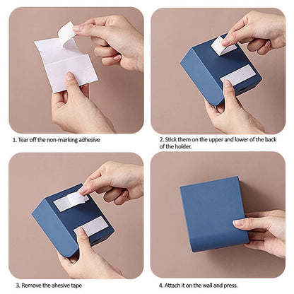 Luckybay D4 Wall Mount Phone Holder – Adhesive Stand with Cable Hole for Charging Phones, TV Remotes & Accessories – Multipurpose Organizer for Home & RV by Luckybay | Wall Mount Phone Holders & Stands | Amurx