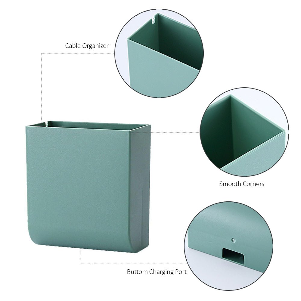 Luckybay D4 Wall Mount Phone Holder – Adhesive Stand with Cable Hole for Charging Phones, TV Remotes & Accessories – Multipurpose Organizer for Home & RV by Luckybay | Wall Mount Phone Holders & Stands | Amurx