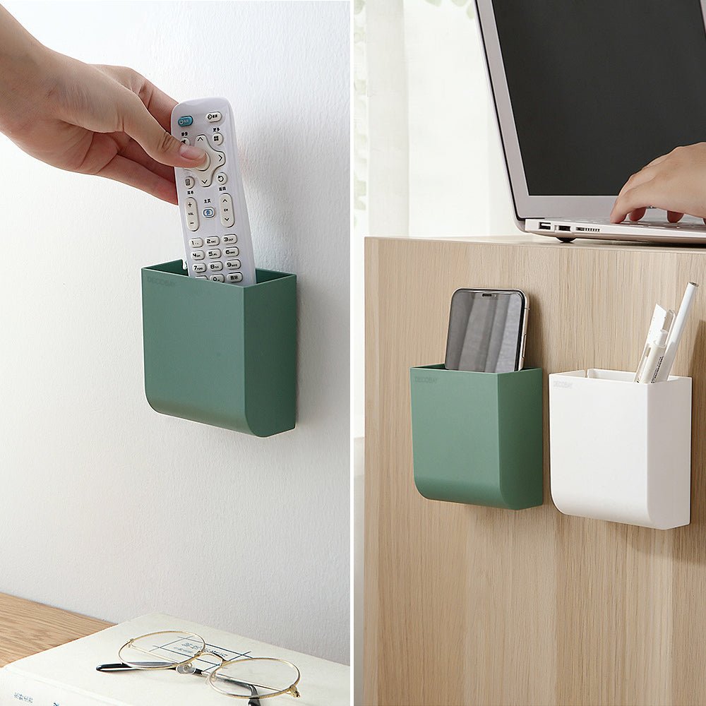 Luckybay D4 Wall Mount Phone Holder – Adhesive Stand with Cable Hole for Charging Phones, TV Remotes & Accessories – Multipurpose Organizer for Home & RV by Luckybay | Wall Mount Phone Holders & Stands | Amurx