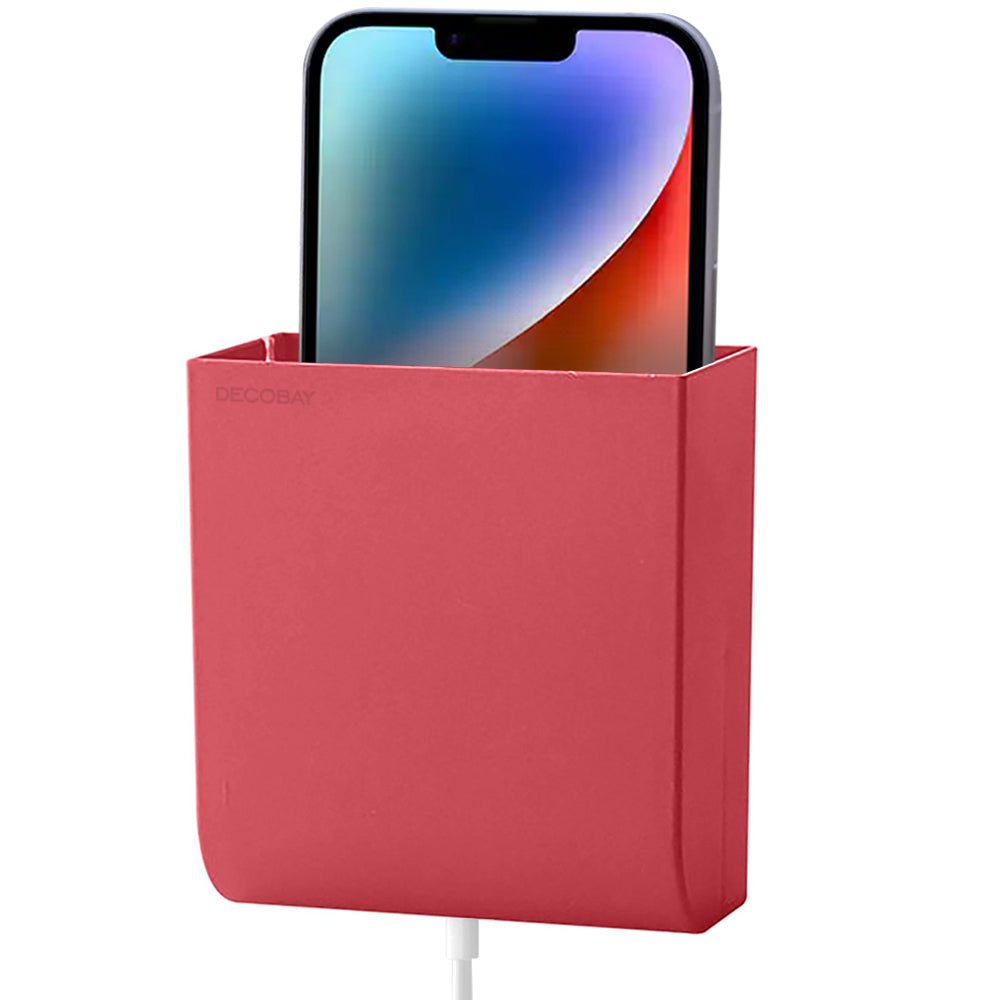 Luckybay D4 Wall Mount Phone Holder – Adhesive Stand with Cable Hole for Charging Phones, TV Remotes & Accessories – Multipurpose Organizer for Home & RV by Luckybay | Wall Mount Phone Holders & Stands | Amurx