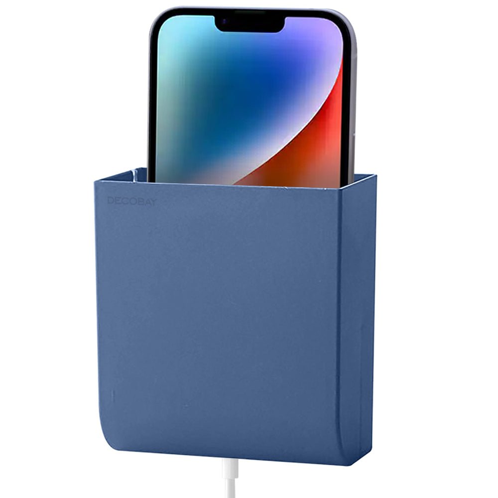 Luckybay D4 Wall Mount Phone Holder – Adhesive Stand with Cable Hole for Charging Phones, TV Remotes & Accessories – Multipurpose Organizer for Home & RV by Luckybay | Wall Mount Phone Holders & Stands | Amurx