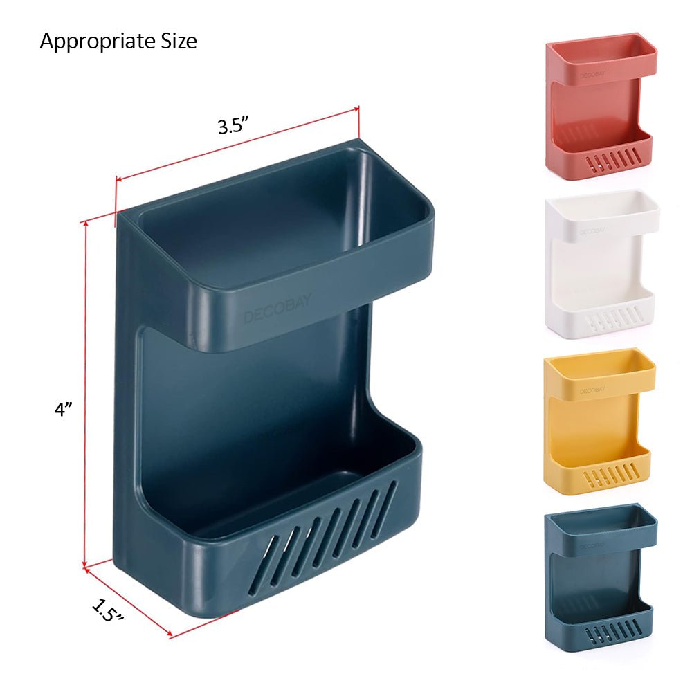 Luckybay D5 Wall Mount Phone Holder – Adhesive Storage Box with Cable Hole for Charging Phones, TV Remotes & Accessories – Bedside Multipurpose Organizer by Luckybay | Wall Mount Phone Holders & Stands | Amurx