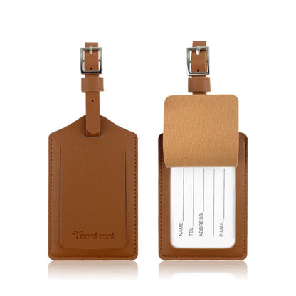 Luckybay Luggage Tags – 2 Pack PU Leather Bag Tags with Privacy Flap, Extended Strap & Dual - Sided Info Card – Durable Travel Accessories for Suitcases by Luckybay | Luggage & Bags > Luggage Accessories > Luggage Tags | Amurx