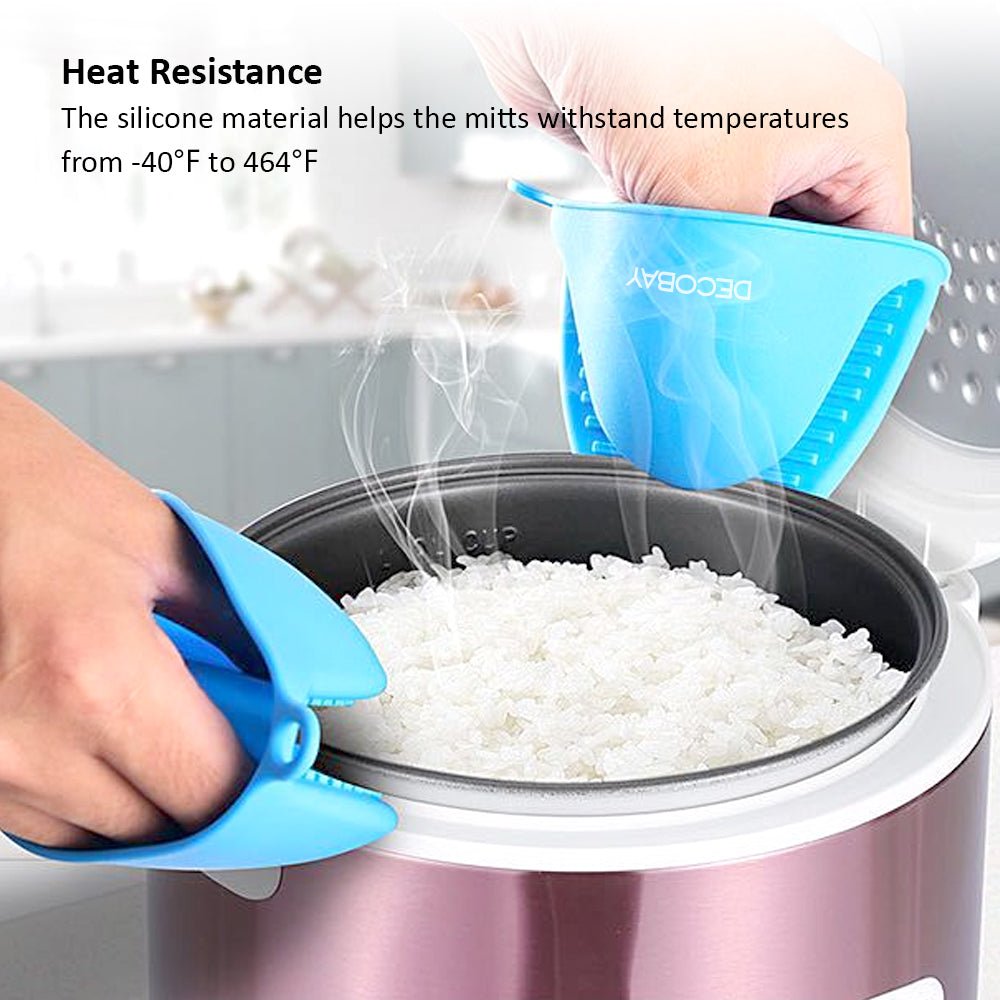 Luckybay Mini Oven Gloves – Silicone Heat Resistant Pinch Mitts & Potholders for Kitchen Cooking, Baking, BBQ & Kitchen Use by Luckybay | Home & Garden > Kitchen & Dining > Kitchen Tools & Utensils > Oven Mitts & Pot Holders | Amurx