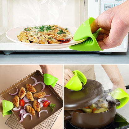 Luckybay Mini Oven Gloves – Silicone Heat Resistant Pinch Mitts & Potholders for Kitchen Cooking, Baking, BBQ & Kitchen Use by Luckybay | Home & Garden > Kitchen & Dining > Kitchen Tools & Utensils > Oven Mitts & Pot Holders | Amurx