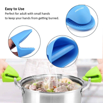 Luckybay Mini Oven Gloves – Silicone Heat Resistant Pinch Mitts & Potholders for Kitchen Cooking, Baking, BBQ & Kitchen Use by Luckybay | Home & Garden > Kitchen & Dining > Kitchen Tools & Utensils > Oven Mitts & Pot Holders | Amurx