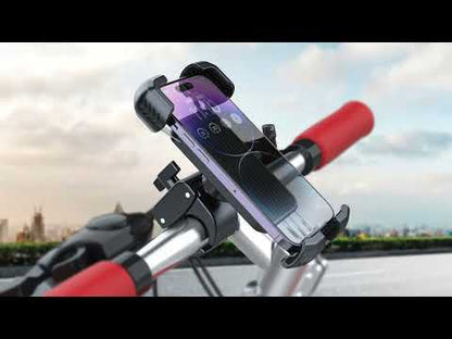 Kamon Bike Phone Mount Holder M296 – Motorcycle & Scooter Handlebar Phone Clamp with 360° Rotation, Camera-Friendly Design – Fits 4.5"-7.0" Phone